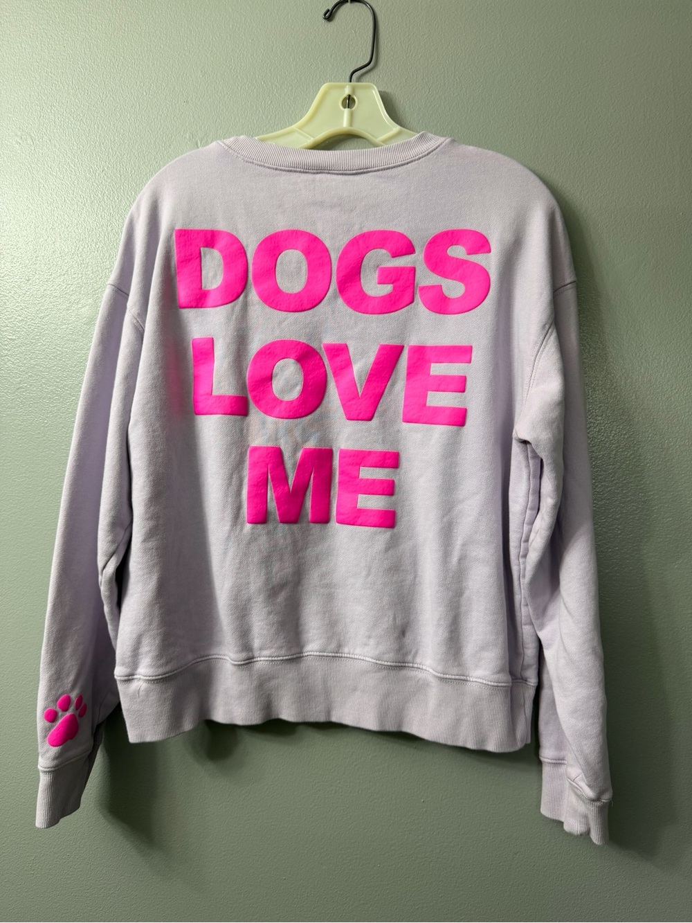 Wild Fox Dogs Love Me Pink Pullover Sweatshirt - Pets Dog small